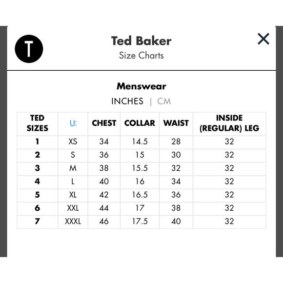 Ted Baker London Men’s Subik Slim Fit Sport Shirt  size 5 (XL) - Picture 14 of 14